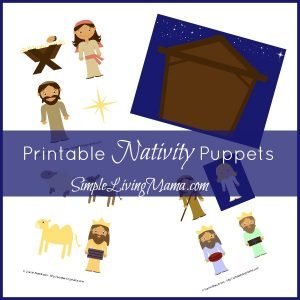 Printable Nativity Puppets - Simple Living Mama