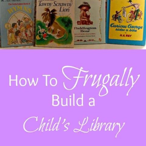 how to frugally build a child's library