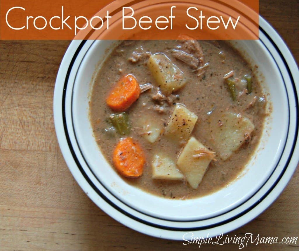 Crockpot Beef Stew Frugal Food Friday Simple Living Mama