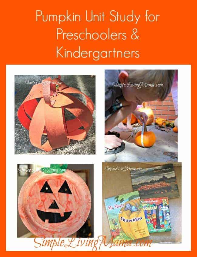 Pumpkin Unit Study for Preschoolers and Kindergartners