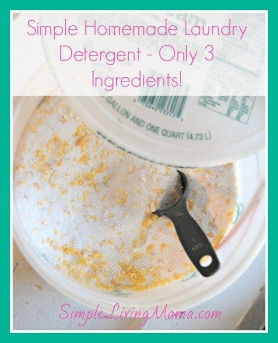 Easy Homemade Laundry Detergent - Only 3 Ingredients! - Simple Living Mama