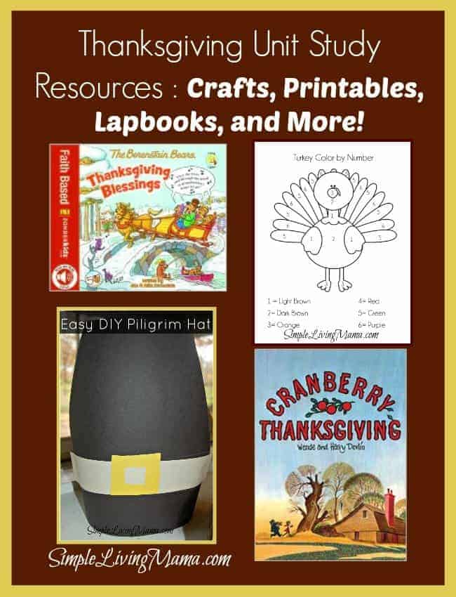 Thanksgiving Unit Study Resources