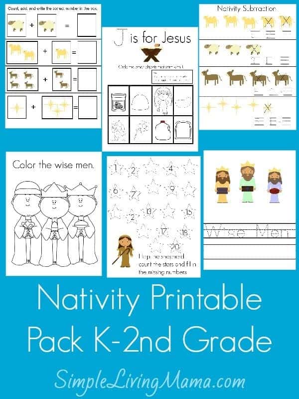 Nativity Printable Pack K-2nd Grade