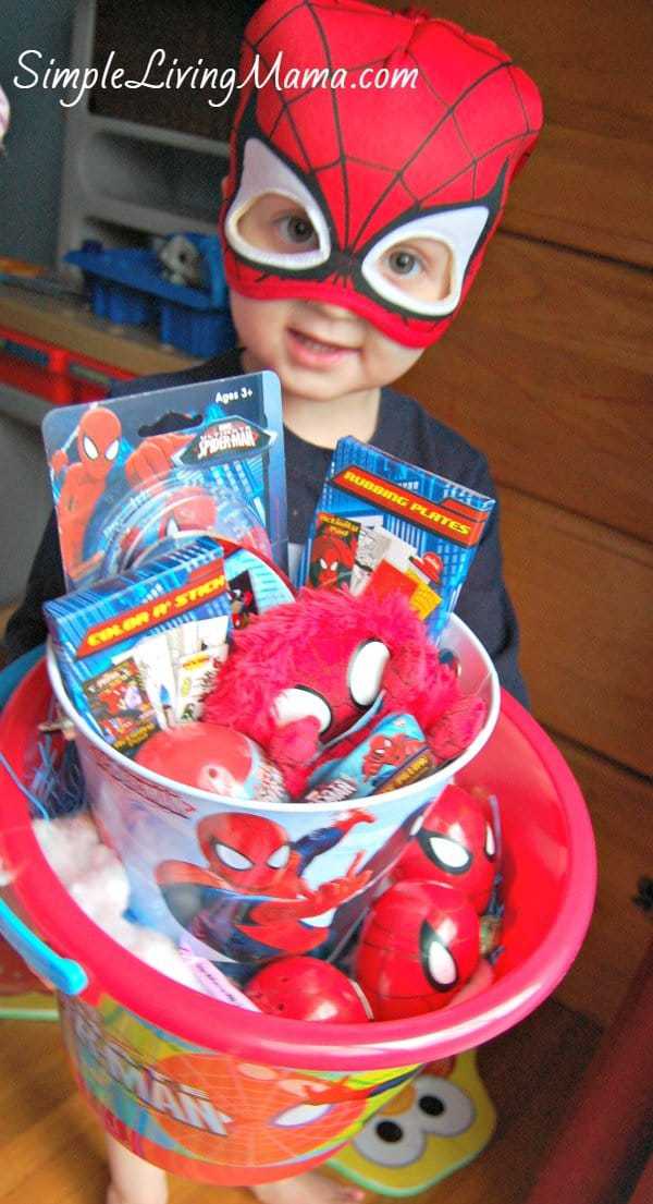 DIY Spiderman Easter Basket Simple Living Mama