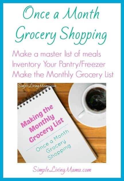 Once A Month Grocery Shopping Series Simple Living Mama