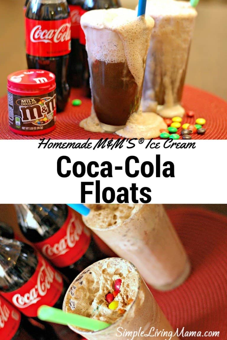 Homemade M&M’S® Ice Cream Coca-Cola Floats for Movie Night