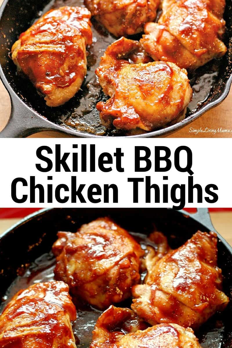 Skillet BBQ Chicken Thighs