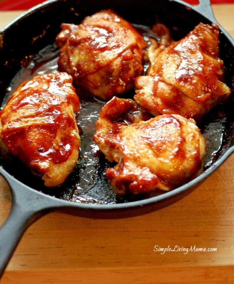 bbq chicken thighs are economical and delicious