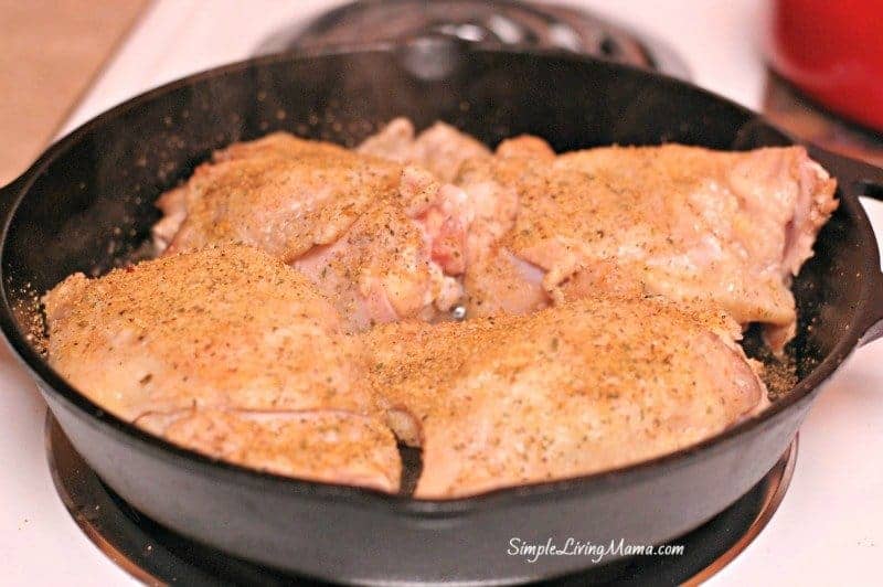 seasoning chicken