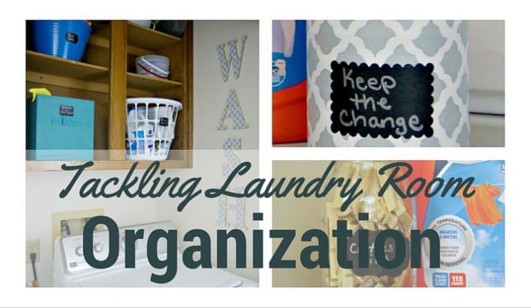 Tackling Laundry Room Organization – Plus a DIY WASH Sign