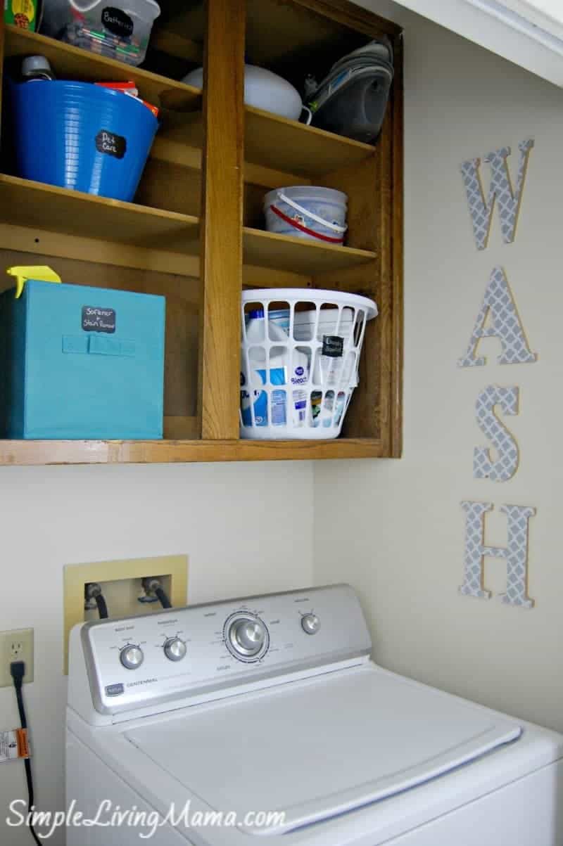 Laundry Room Organization and Printable Laundry Room Labels - The Idea Room