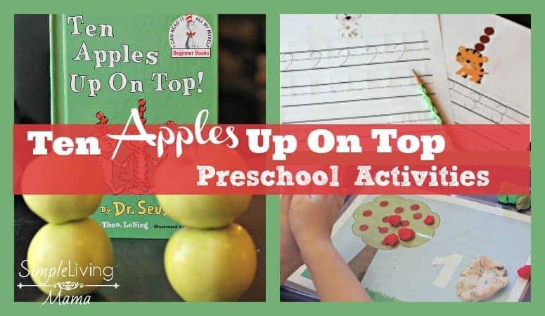 Ten Apples Up On Top Preschool Activities