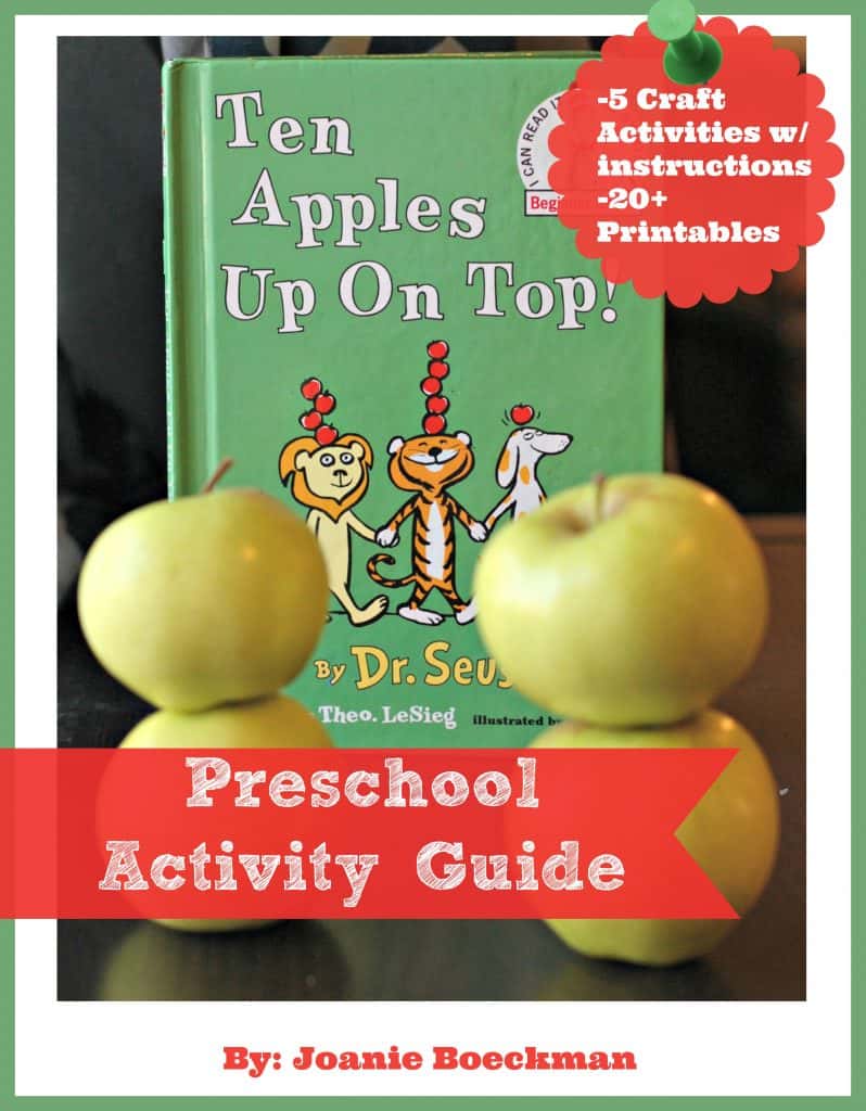 Ten Apples Up On Top Preschool Activity Guide - Five awesome activity ideas with instructions and 20+ printables for your preschooler.