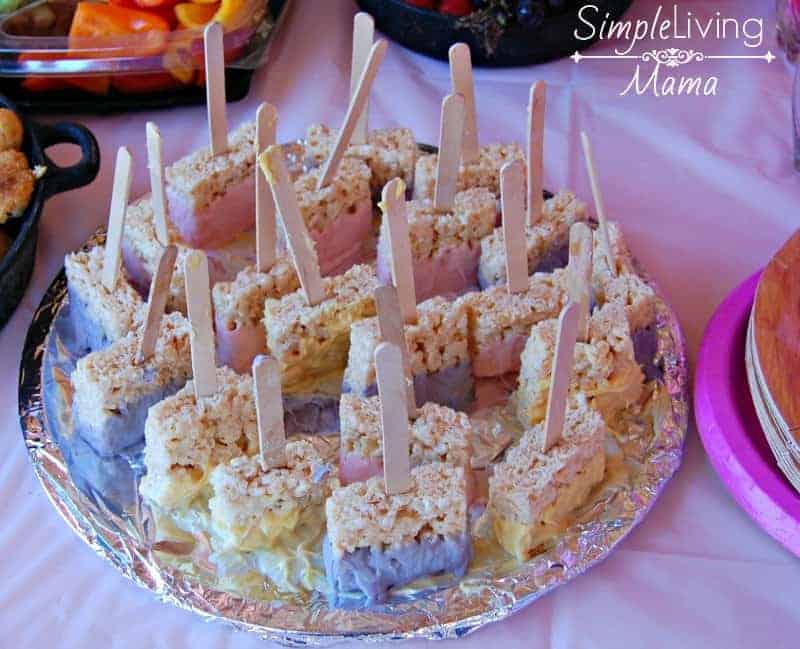 Paintbrush rice krispies