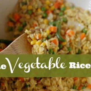 A simple vegetable rice pilaf recipe.