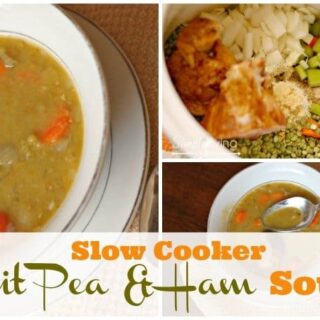 Slow cooker split pea and ham soup