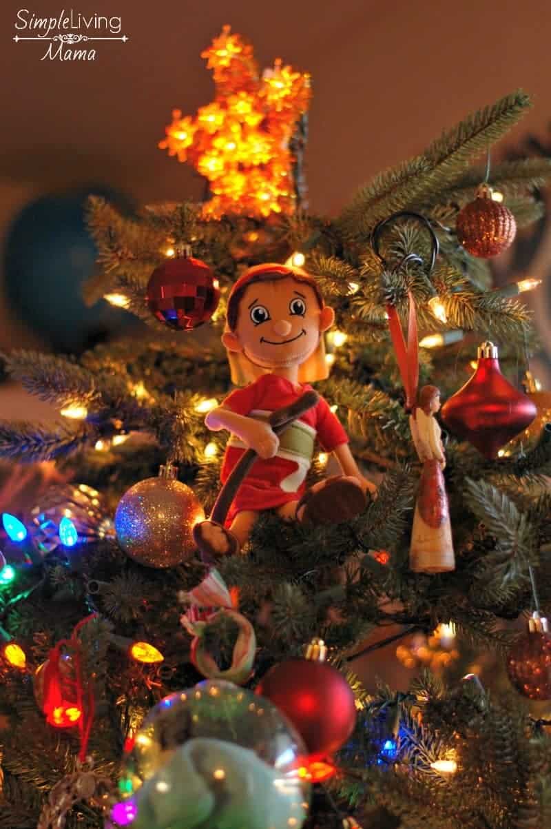 Shepherd in the Christmas tree