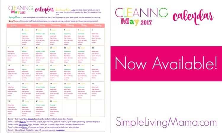 May Cleaning Calendar