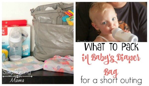 What to Pack in Your Diaper Bag for a Short Outing - Simple Living Mama