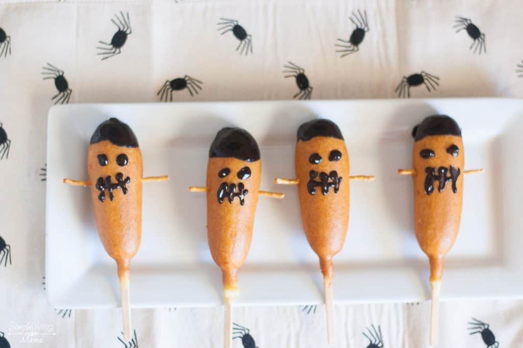 Easy Halloween Corn Dogs