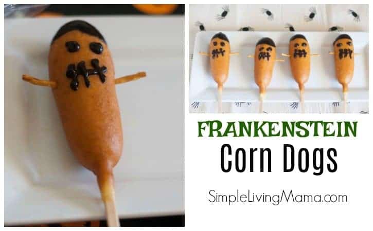 Frankenstein Corn Dogs