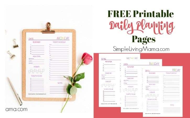 FREE Printable Daily Planning Sheet