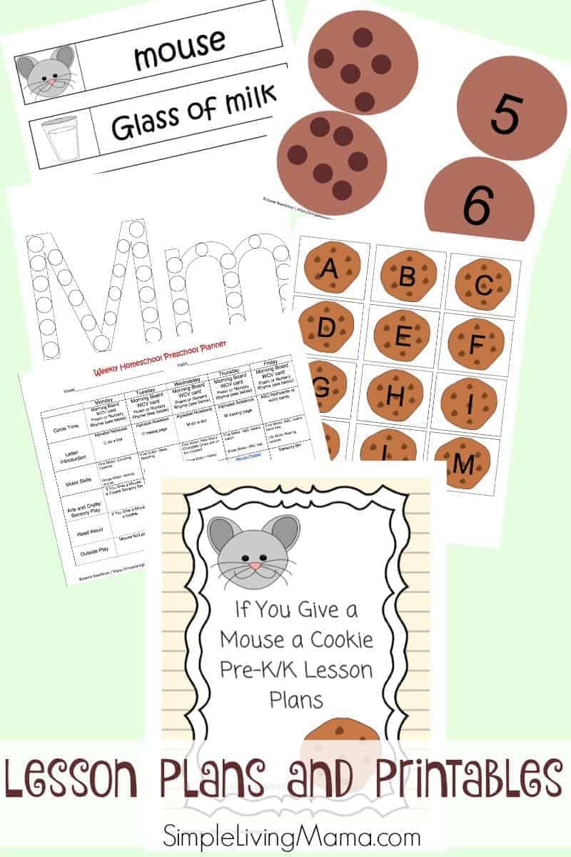 if you give a mouse a cookie worksheets pre k