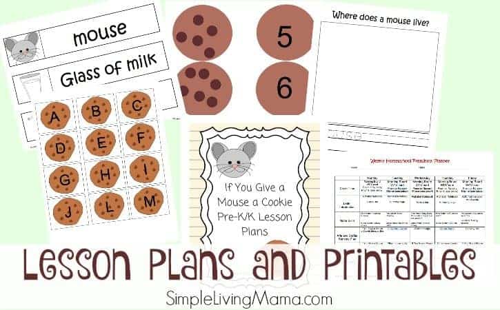 if you give a mouse a cookie worksheets pre k