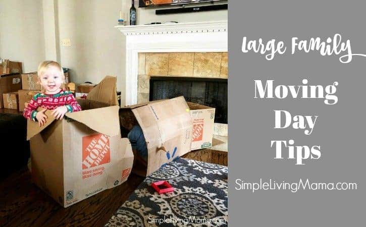 Moving Day Tips for a Large Family