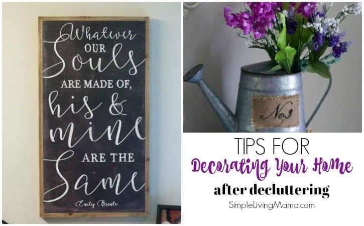 Tips for Decorating Your Home After Decluttering