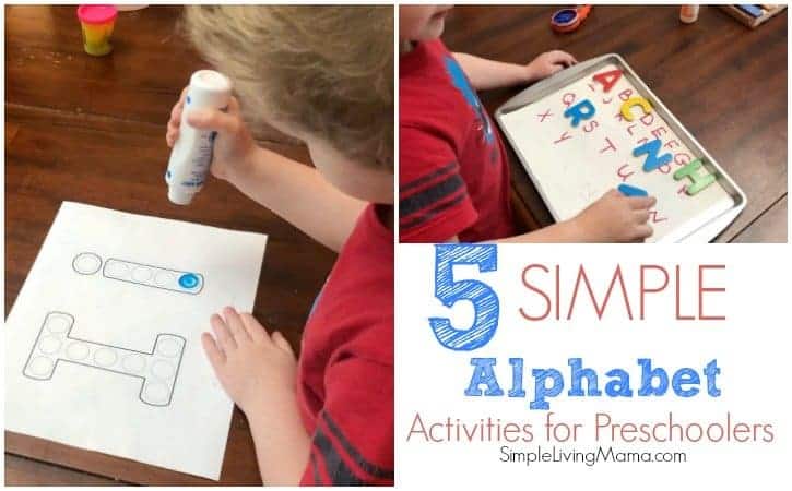 Five Simple Alphabet Activities for Preschoolers