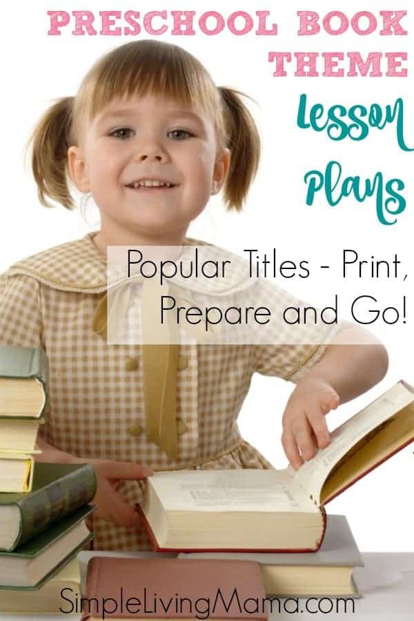 Preschool Lesson Plans Based on Books - Simple Living Mama