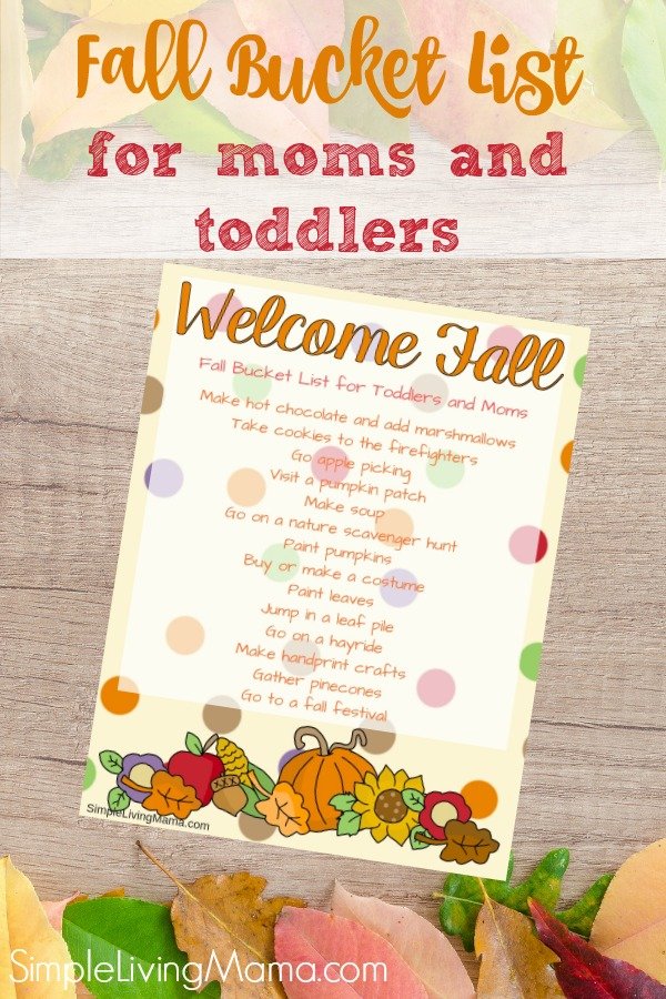 This fall bucket list for toddlers and moms will give you plenty of amazing ideas to enjoy the fall season.