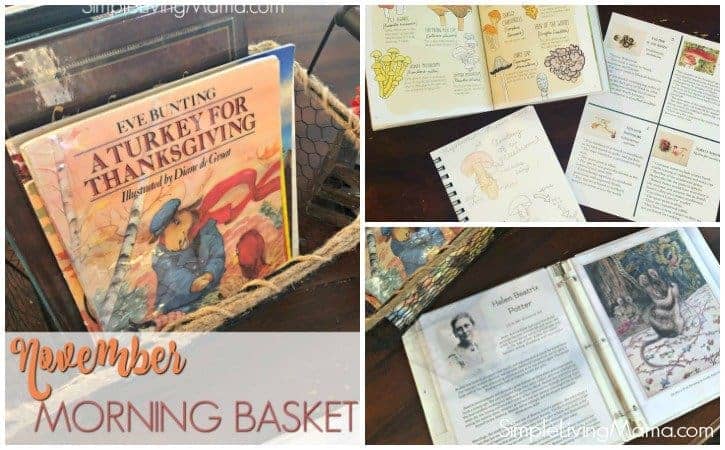 November homeschool morning basket