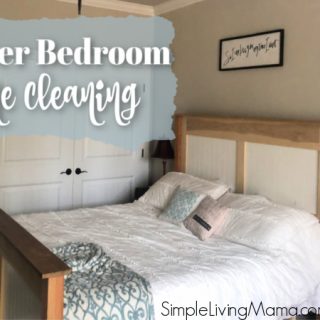 Master bedroom zone cleaning. Learn how to clean with the zone cleaning method.
