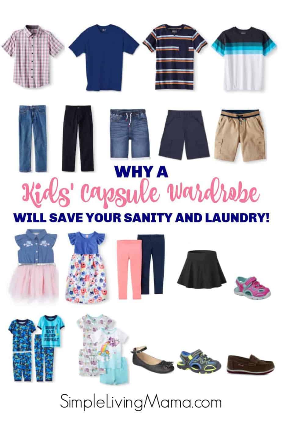 How To Create a Kids' Capsule Wardrobe - Simple Living Mama