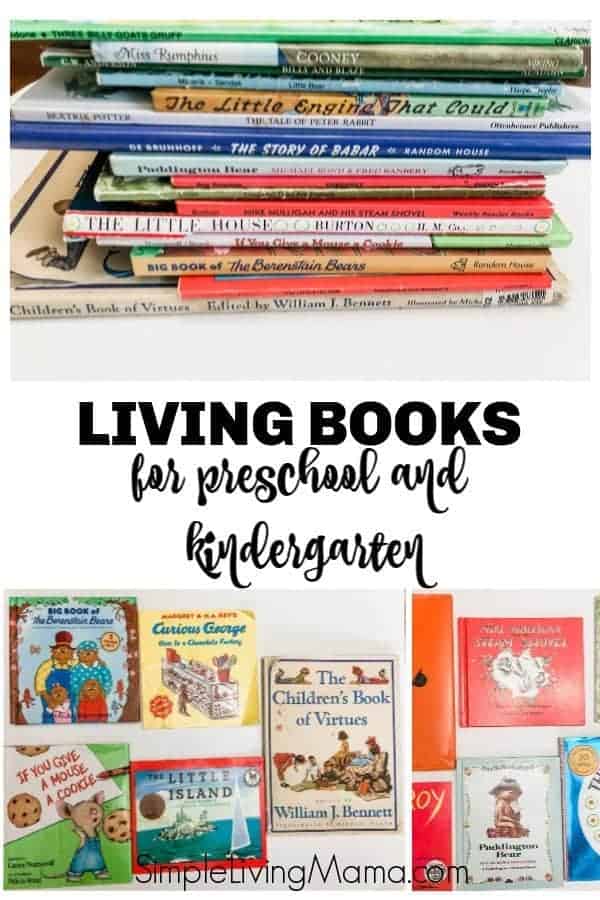 Living book list for preschool and kindergarten