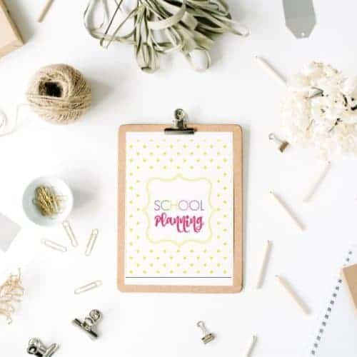 School Planner Printable Pack