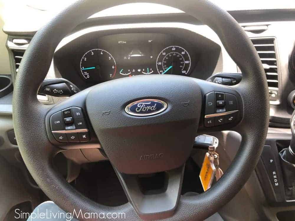 Ford Transit 350 XL steering wheel