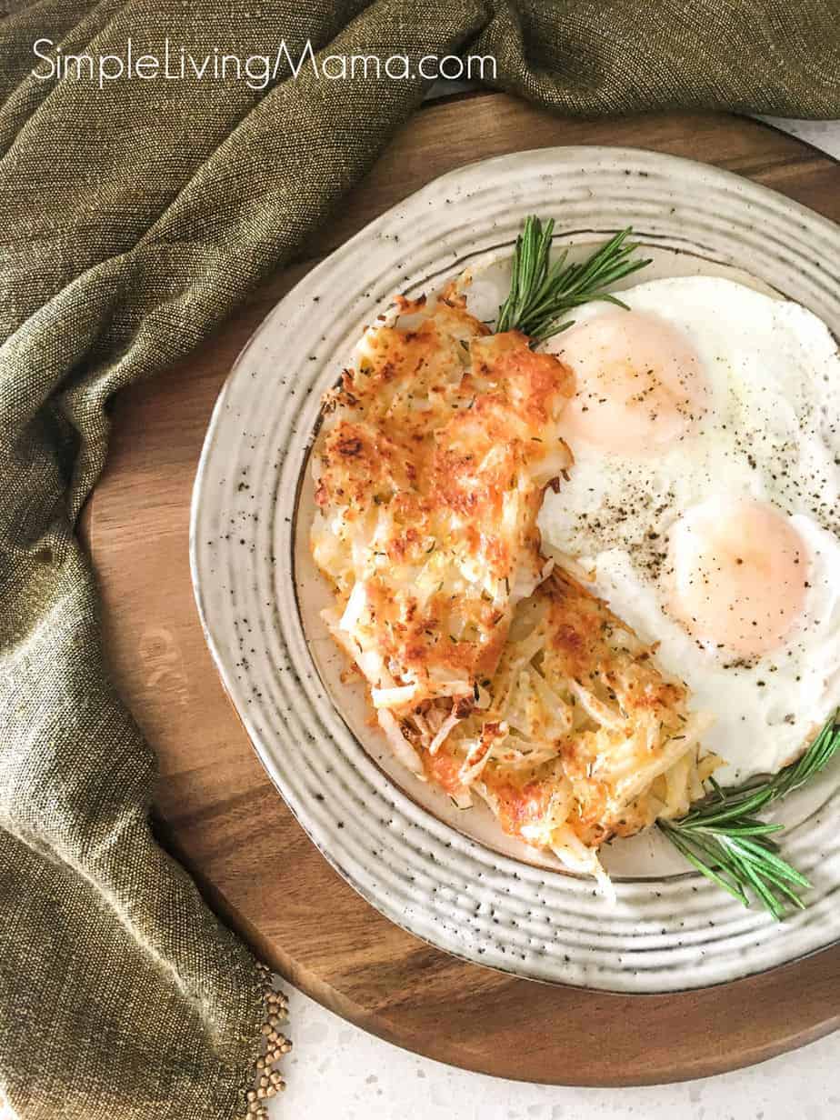 skillet hash browns and eggs