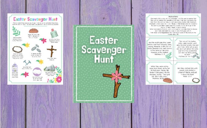 Printable Biblical Easter Scavenger Hunt