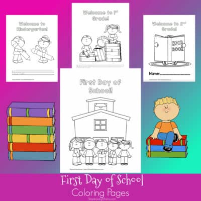 First Day of School Coloring Pages