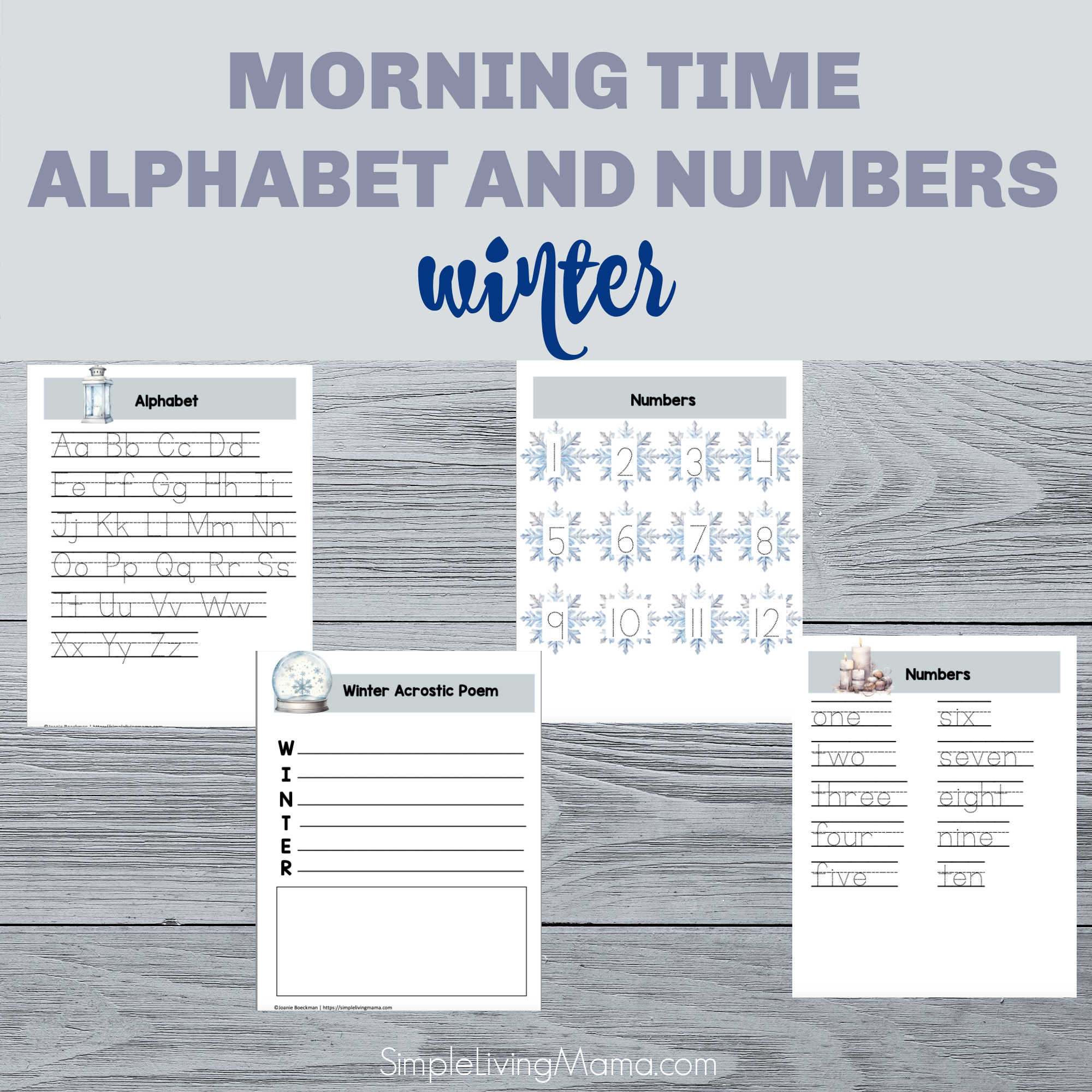 Morning Time Menu Printables - Winter - Image 6
