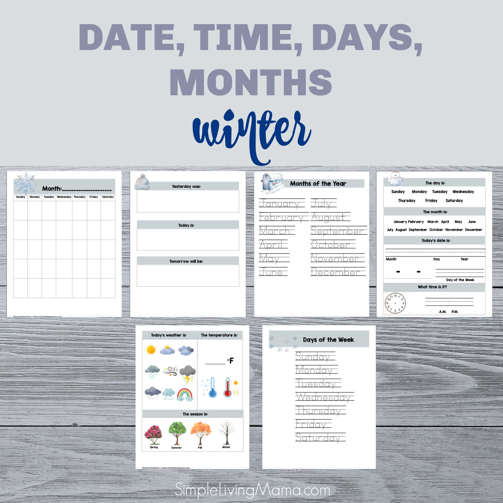 Morning Time Menu Printables - Winter - Image 4