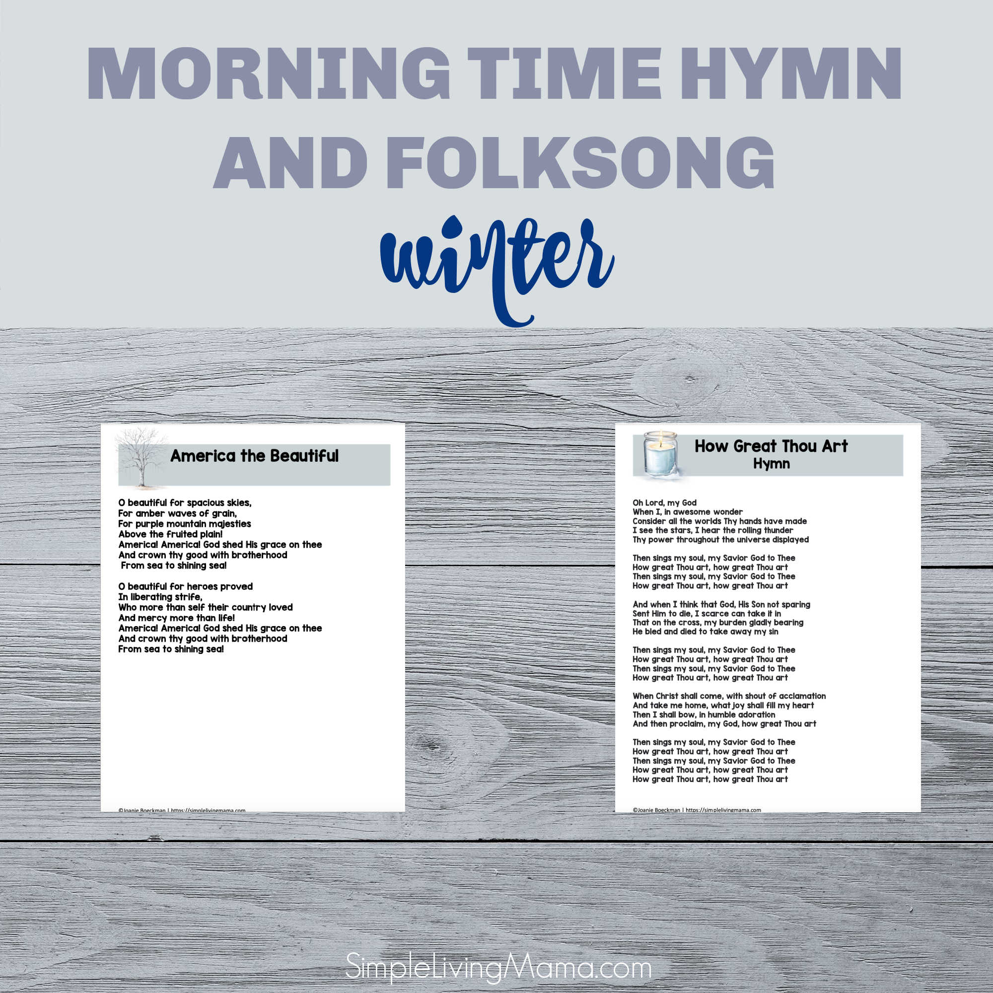 Morning Time Menu Printables - Winter - Image 3