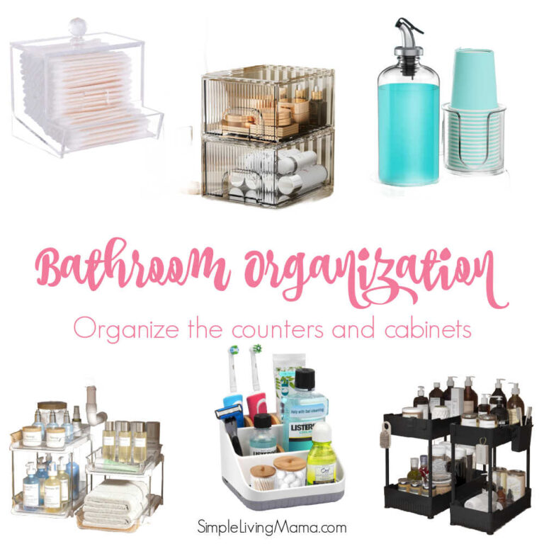 Bathroom countertop organization