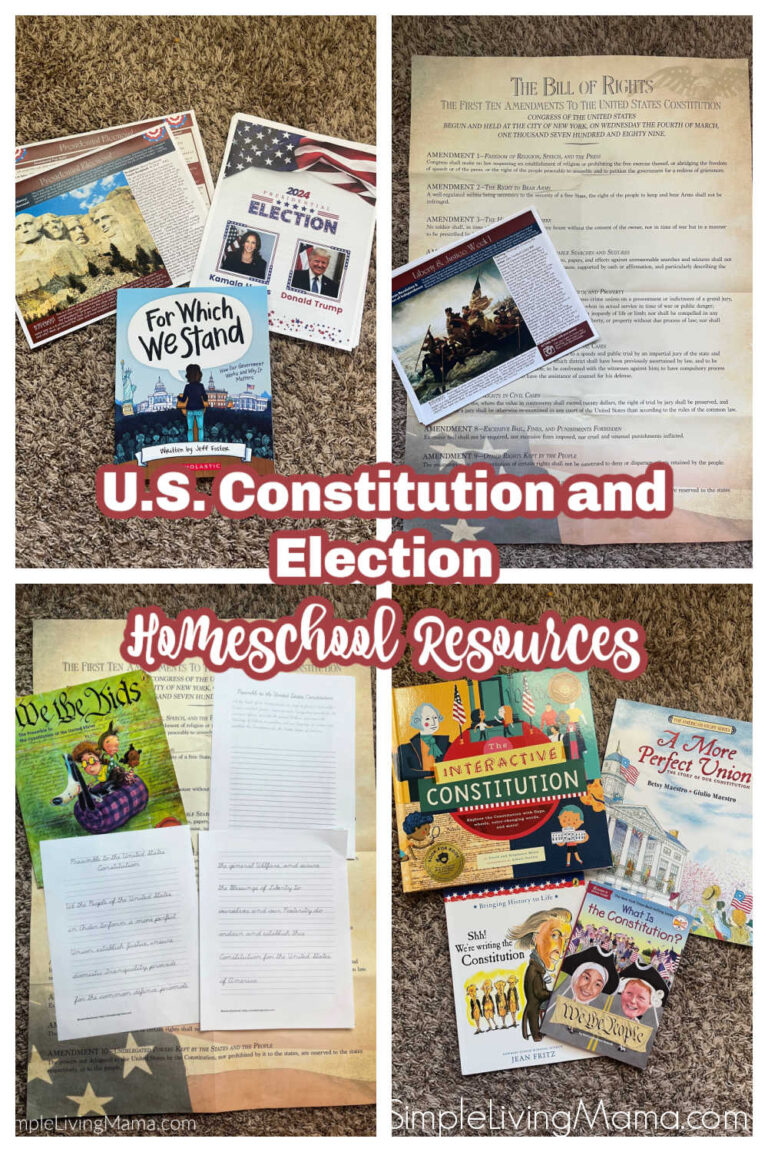 U.S. Constitution and Election homeschool resources