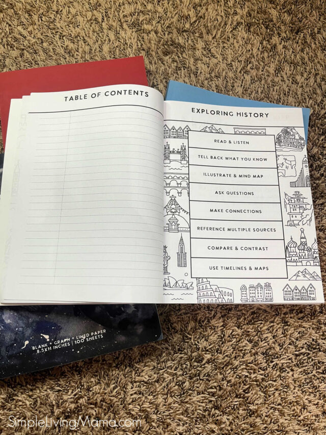 Homeschool Notebooking with Schoolnest Notebooks - Simple Living Mama