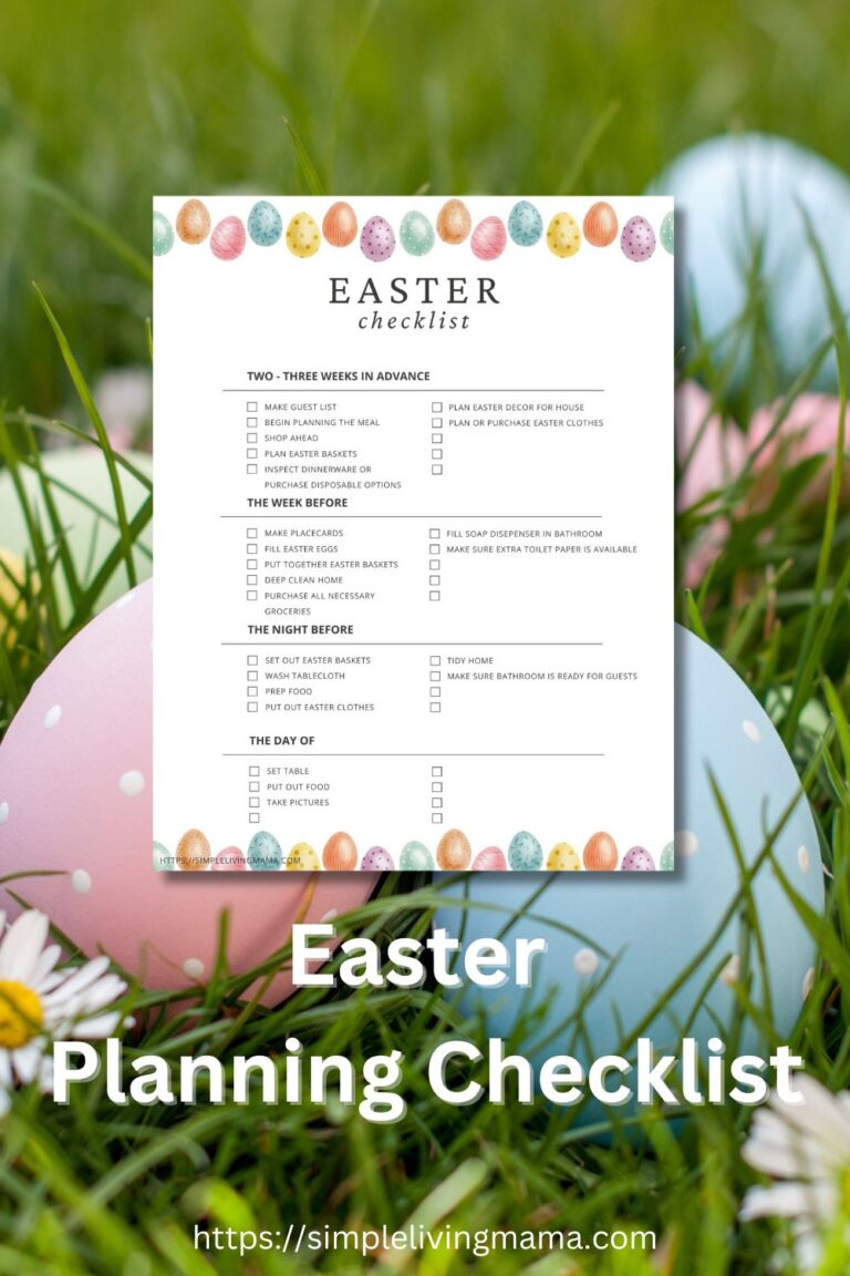 Easter planning checklist