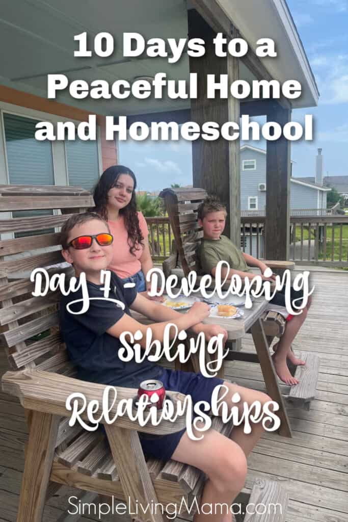 10 days to a peaceful home - sibling relationships